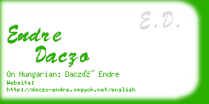 endre daczo business card